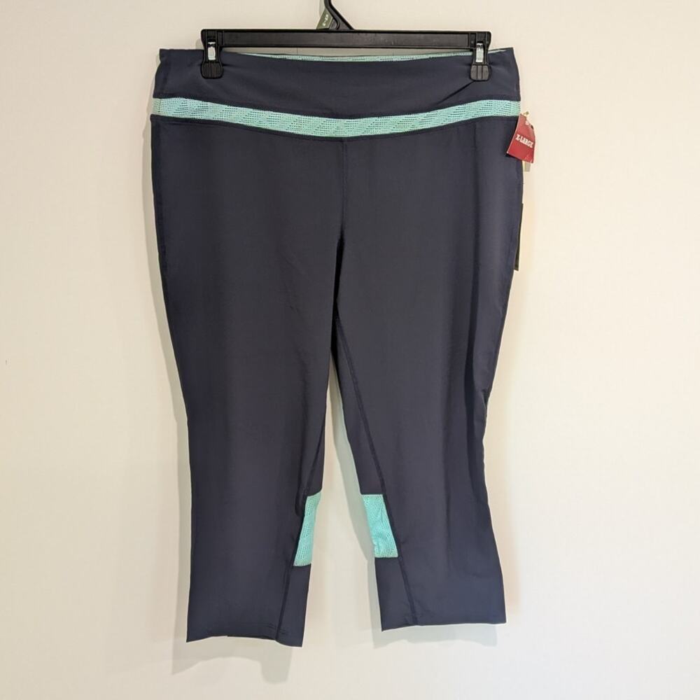NWT Tangerine Gray Legging Capris (XL) Sporty Athleisure Activewear Fitness